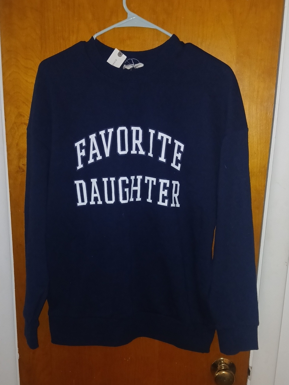 Navy "Favorite Daughter" Graphic Sweatshirt